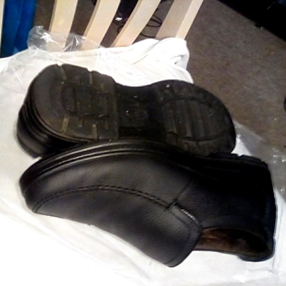 Menś Leather Loafers with warm fur - Picture 3 of 4